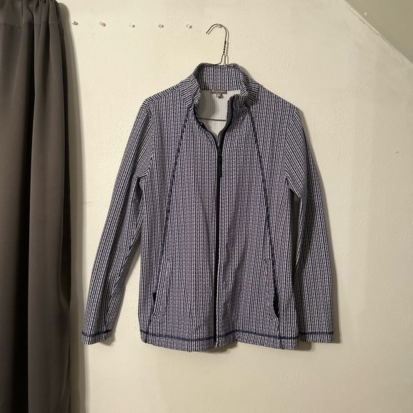 Talbots’s Blue and White Athletic Jacket - Picture 1 of 3